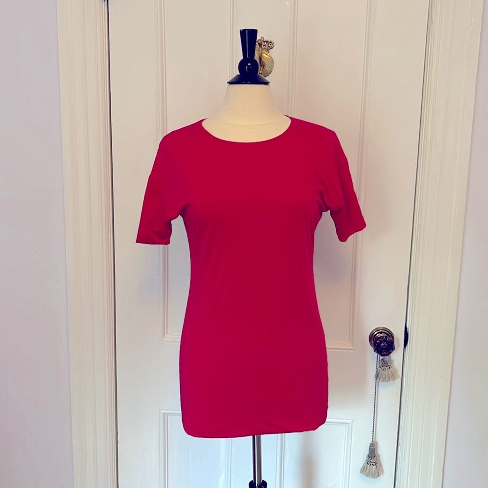 Wolford stretch Red T Shirt size S VGUC